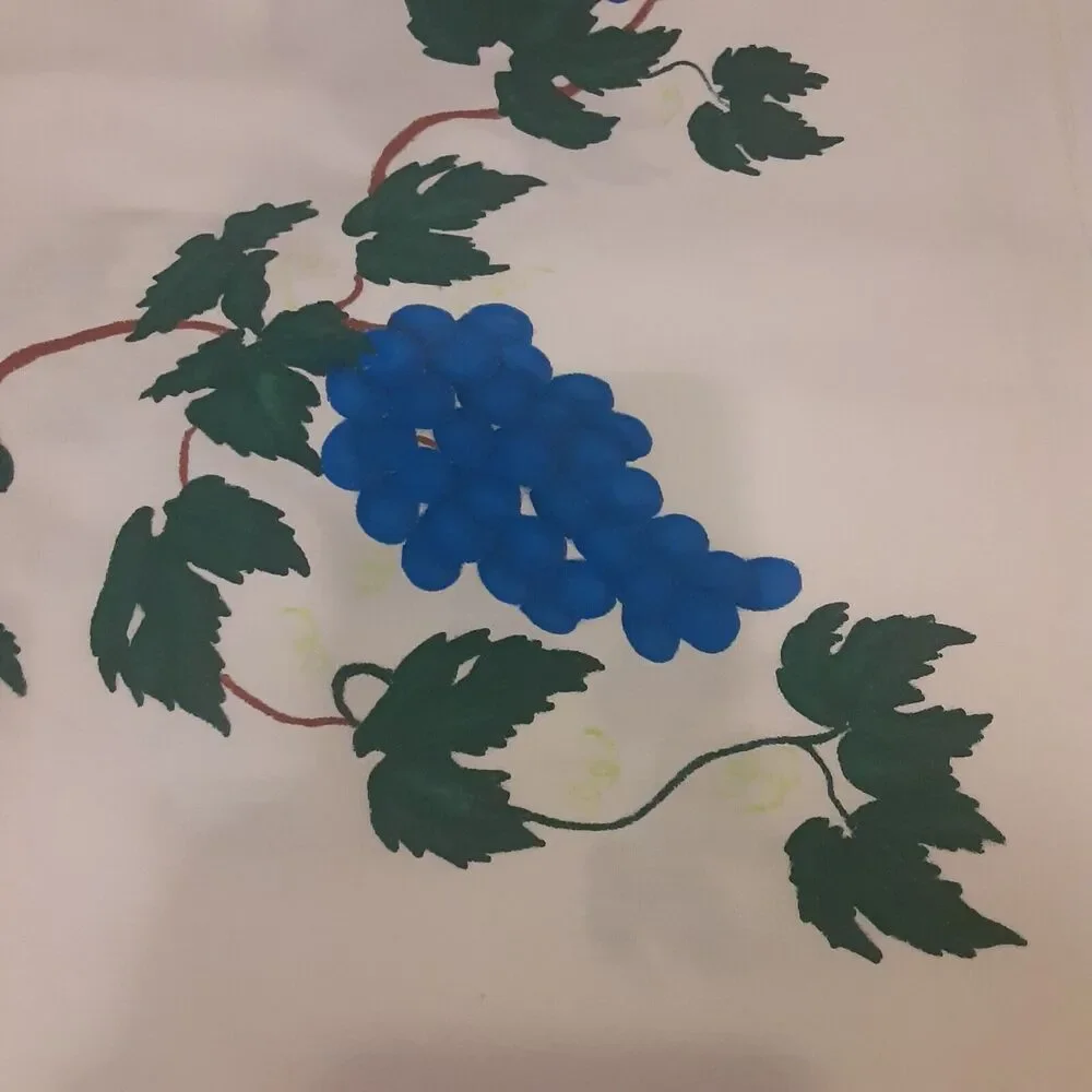 Vintage Grape Vine Tablecloth 62x78 Retro Versatile NOTE